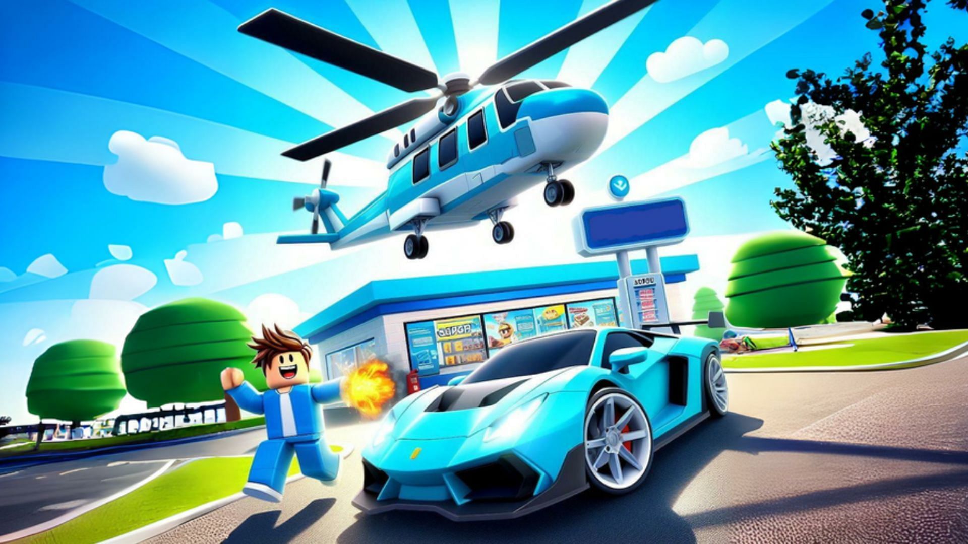 Earn money to purchase new buildings and vehicles (Image via Roblox)